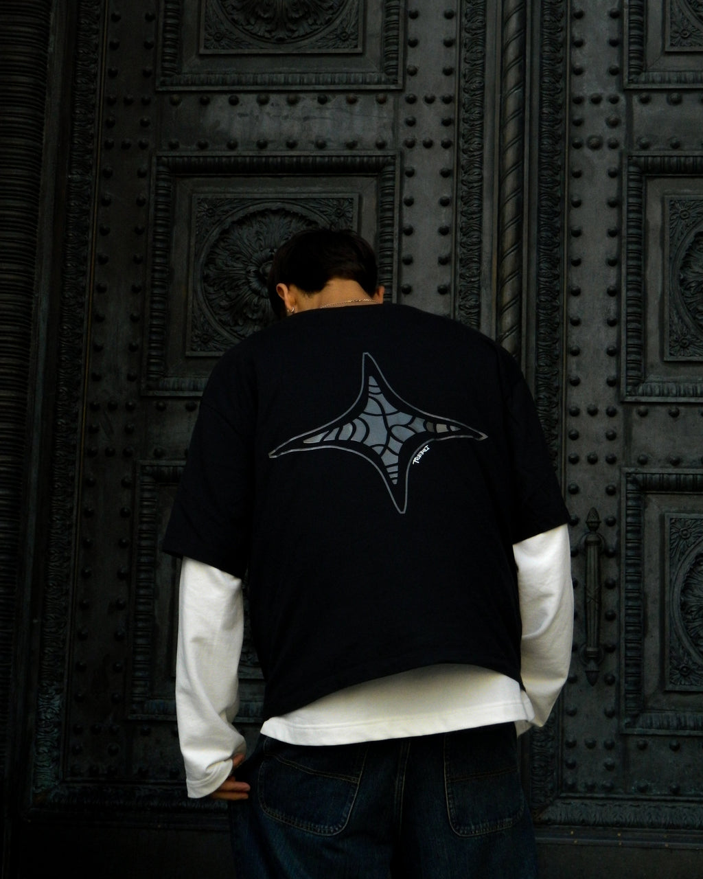 Remera boxy "Destello"