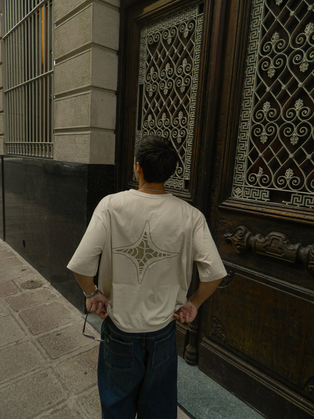 Remera boxy "Destello"